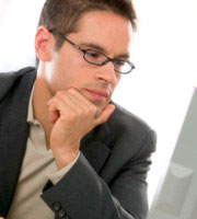 photo of a contemplative man