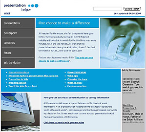 presentation helper website screenshot