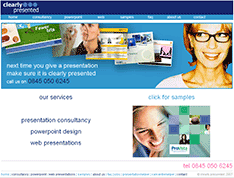 screenshot of web page