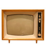 old fashioned 1950s tv