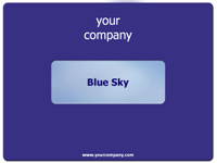 Blue sky template