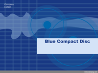 Blue CD template