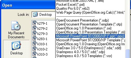 Open PowerPoint files