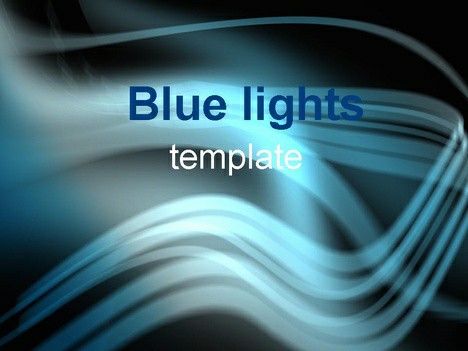 Blue Lights PowerPoint Template