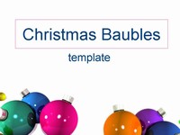 Christmas Baubles Template