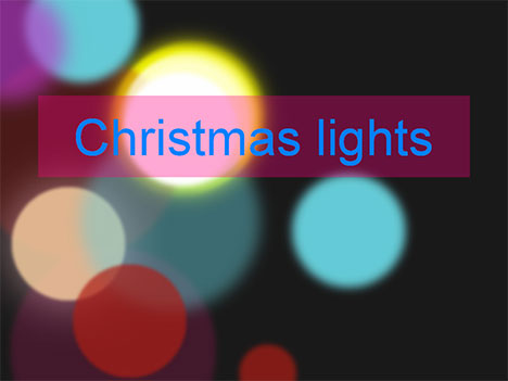 Christmas Lights Template