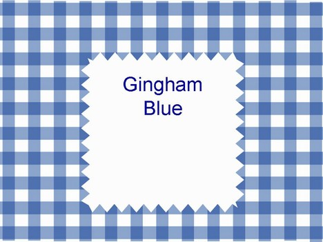 Gingham Blue Template