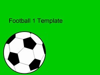 Football Vector Ball Powerpoint Template thumbnail