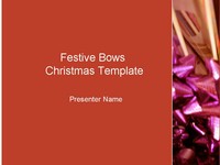 Festive Red Bows Template thumbnail