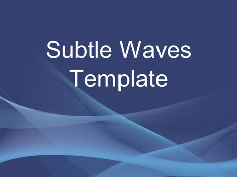 Subtle Waves Business Template