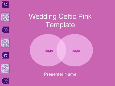결혼식 셀틱 핑크 템플릿