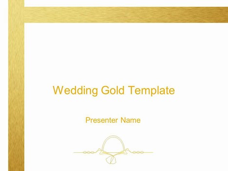 Wedding Gold Decoration template