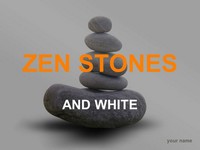 Zen stones template – grey background thumbnail
