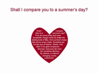 Shall I compare you to a summer’s day? template thumbnail