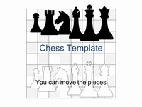 Chess Set Vector PowerPoint Template thumbnail