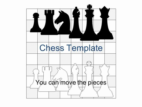 Chess Set Vector PowerPoint Template