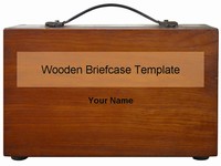 Wooden Briefcase Template thumbnail