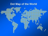 Dot Map of the World Template thumbnail
