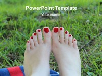 Barefoot PowerPoint Template thumbnail