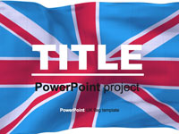 British flag PowerPoint template thumbnail