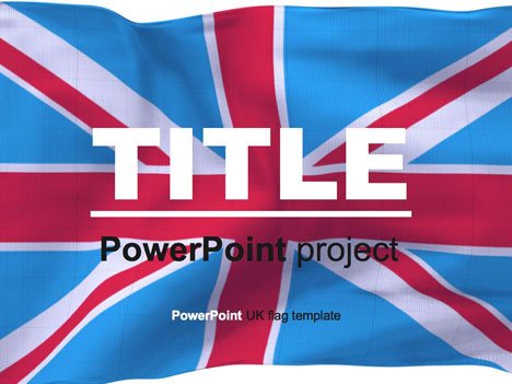British flag PowerPoint template