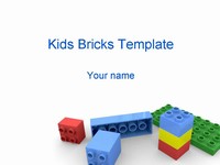 Kids’ Building Bricks PowerPoint Template thumbnail