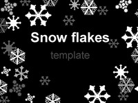 Snowflake Template on Black