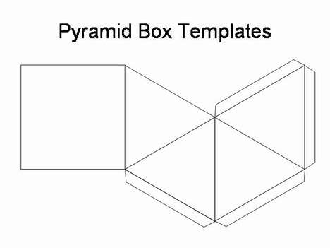 피라미드 상자 템플릿