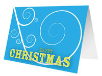 Swirling Wind Printable Christmas Card thumbnail