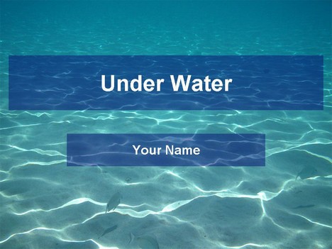 Underwater template