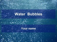 Water bubbles template thumbnail