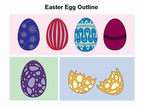 Easter egg template