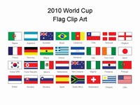 World Cup flags PowerPoint template thumbnail