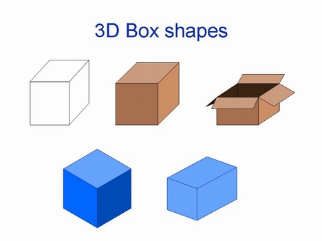 3D 상자 모양