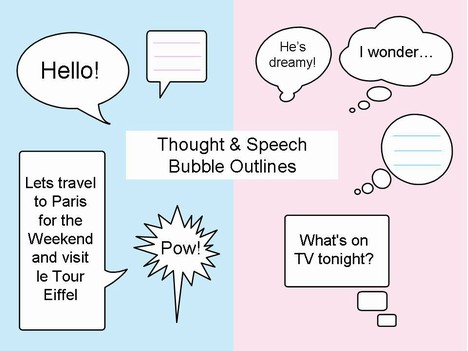 Thought and Speech Bubbles Clip Art