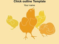 Chick Outline Template thumbnail