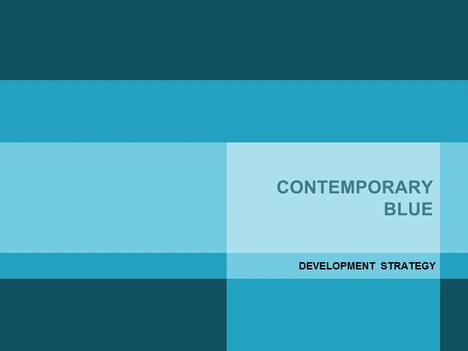 Contemporary Blue PowerPoint Template