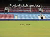 Football Stadium PowerPoint Template thumbnail