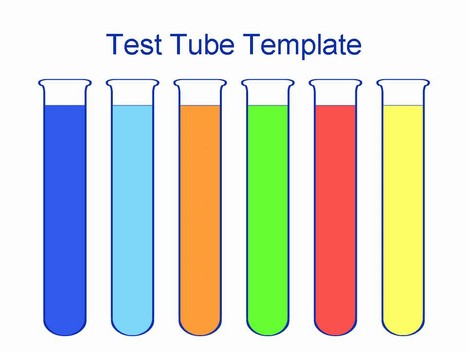 테스트 튜브 템플릿