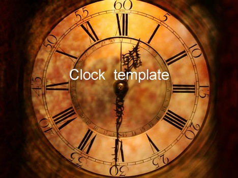 Clock Face PowerPoint Template