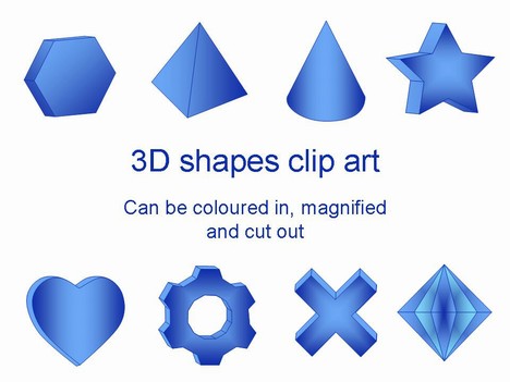 3D 모양의 클립 아트