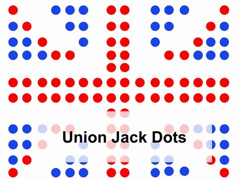 Union Jack Dots Template
