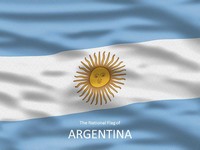 Flag of Argentina Template thumbnail