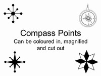 Compass Points PowerPoint Template thumbnail