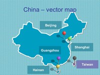 Free PowerPoint map of China thumbnail