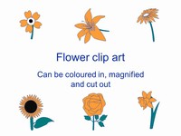 Flower Outlines Clip Art thumbnail