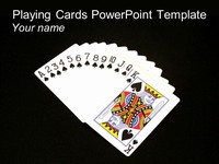Playing Cards Template on a black background thumbnail