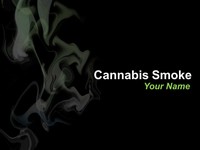 Cannabis Smoke PowerPoint Template thumbnail