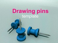Drawing Pins PowerPoint Template thumbnail
