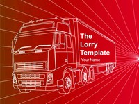 Transport Lorry PowerPoint Template thumbnail